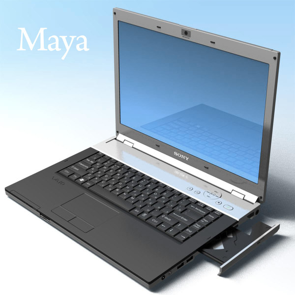 notebook sony vaio vgn-fz11sr 3d model - Notebook SONY Vaio VGN-FZ11SR MF... by 3DLocker